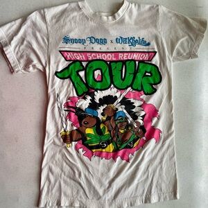 Snoop Dogg Wiz Khalifa High School Reunion TMNT Tour Shirt Small Hip Hop Rap